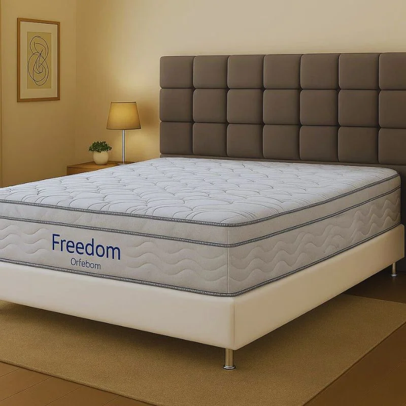 Colchão Ortobom Freedom Pillow Top de molas ensacadas superpocket com 32cm de altura