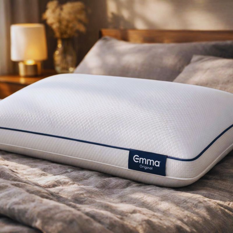 Travesseiro Emma Original ajustável com 3 camadas de espuma para altura ideal do pescoço