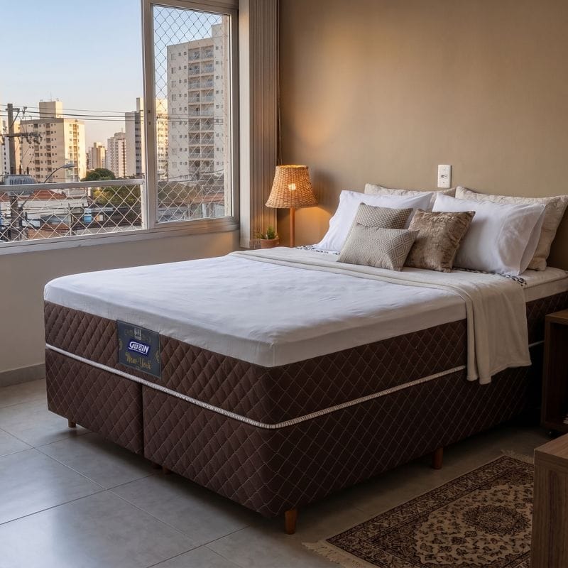 Gazin New York solteiro com molas ensacadas